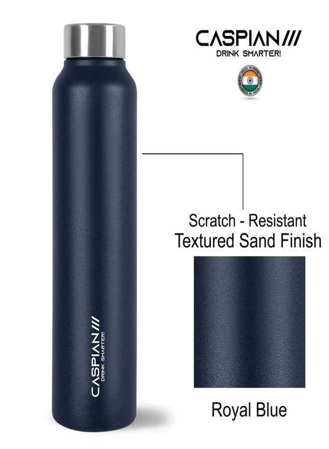 CASPIAN /// Astra Stainless Steel Water Bottle 1 Ltr (Litre) For Fridge, Home, Office, School, Gym-Ideal For Adults, Men, Women, Kids, Boys, Girls-1000Ml Leakproof, Rust Free, Eco-Friendly, Royal Blue - Image 2